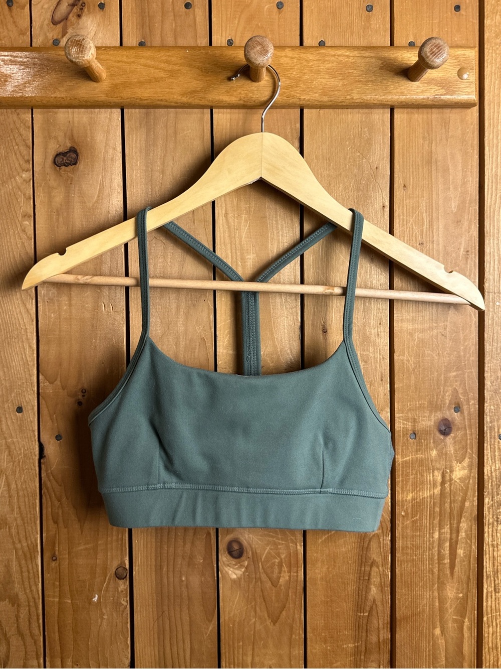 Manduka Foundation Yoga Sports Bra in Laurel Wreath Green Women’s Size XS
